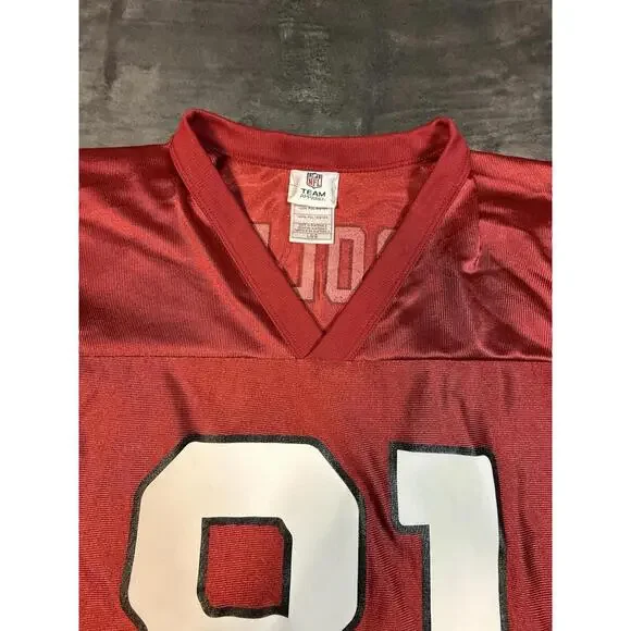 Arizona Cardinals Jersey Mens Large Red Anquan Boldin #81 NFL Vintage - Picture 2 of 8